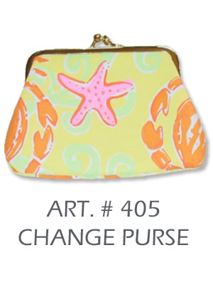 printed change purse