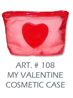 valentine cosmetic case