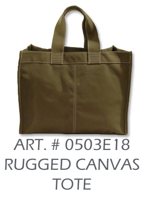 rugged canvas tote