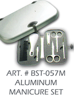 aluminum manicure set