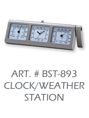 clock weather station