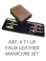 faux leather manicure kit